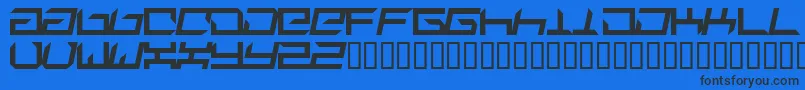 Suplex Font – Black Fonts on Blue Background