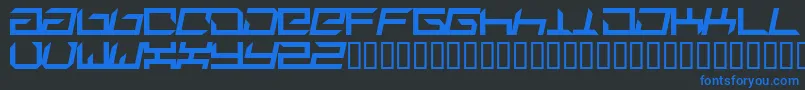Suplex Font – Blue Fonts on Black Background