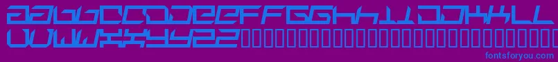 Suplex Font – Blue Fonts on Purple Background