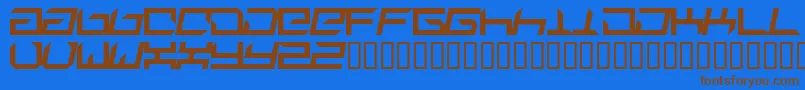 Suplex Font – Brown Fonts on Blue Background