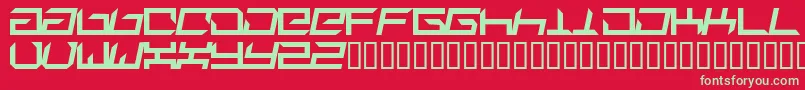 Suplex Font – Green Fonts on Red Background