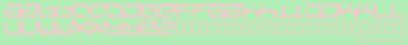 Suplex-fontti – vaaleanpunaiset fontit vihreällä taustalla