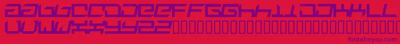 Suplex Font – Purple Fonts on Red Background