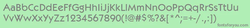 Kabob Font – Gray Fonts on Green Background