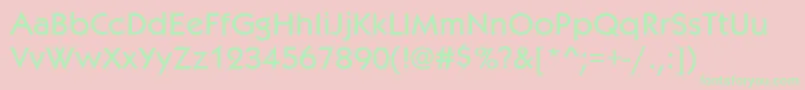 Kabob Font – Green Fonts on Pink Background