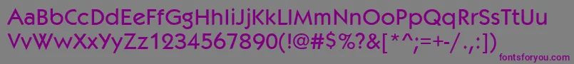 Kabob Font – Purple Fonts on Gray Background