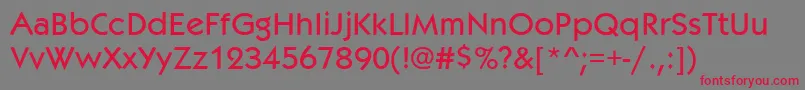 Kabob Font – Red Fonts on Gray Background