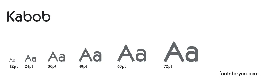 Kabob Font Sizes