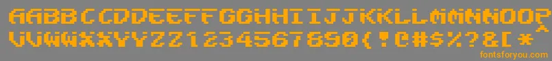 Fairlight Font – Orange Fonts on Gray Background