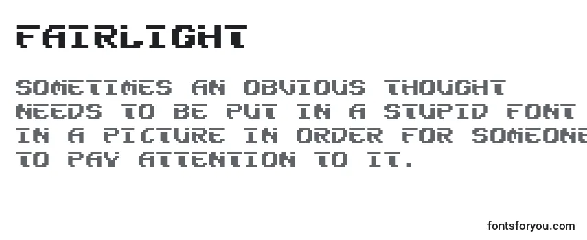 Шрифт Fairlight