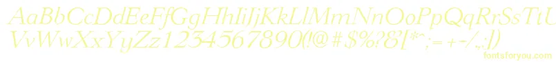 LingwoodserialLightItalic Font – Yellow Fonts