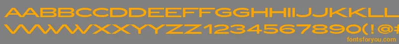 ZeppelinOt Font – Orange Fonts on Gray Background