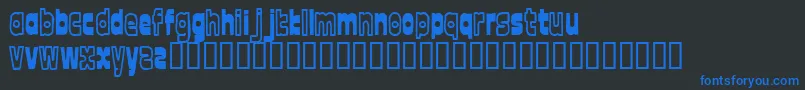 FontTwelve Font – Blue Fonts on Black Background