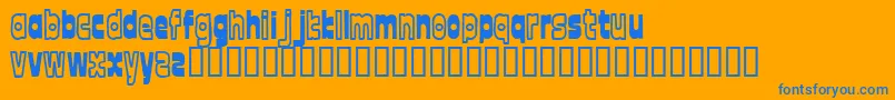fuente FontTwelve – Fuentes Azules Sobre Fondo Naranja