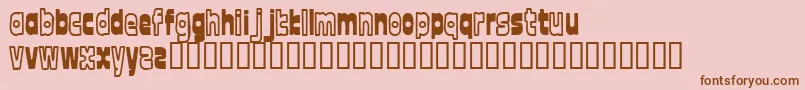 fuente FontTwelve – Fuentes Marrones Sobre Fondo Rosa