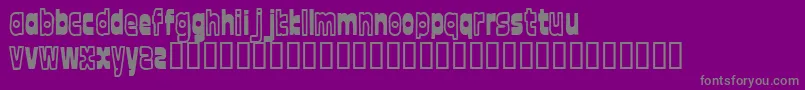 FontTwelve Font – Gray Fonts on Purple Background