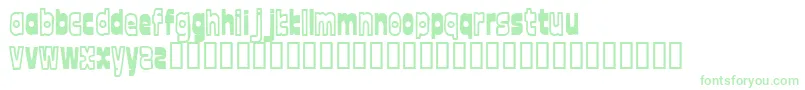 FontTwelve Font – Green Fonts on White Background