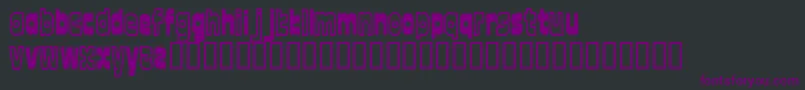 FontTwelve-Schriftart – Violette Schriften auf schwarzem Hintergrund