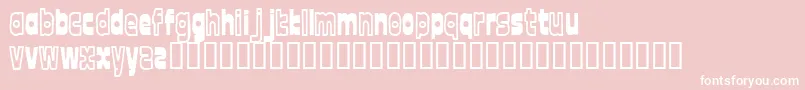 Police FontTwelve – polices blanches sur fond rose