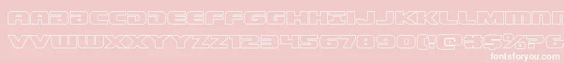 Dekarangerout Font – White Fonts on Pink Background