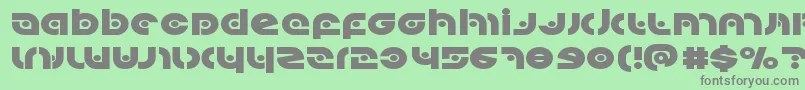 Kovacsspotexpand Font – Gray Fonts on Green Background