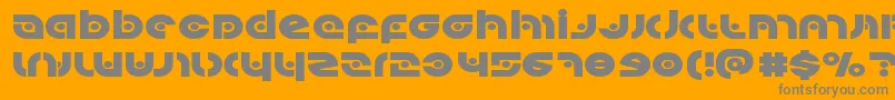 Kovacsspotexpand Font – Gray Fonts on Orange Background