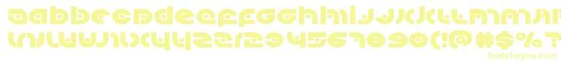 Kovacsspotexpand Font – Yellow Fonts on White Background