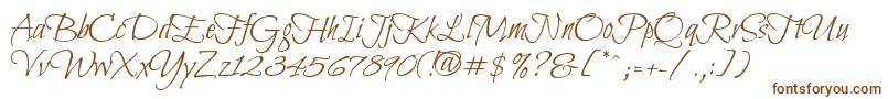 Шрифт BilboSwashCaps – коричневые шрифты на белом фоне