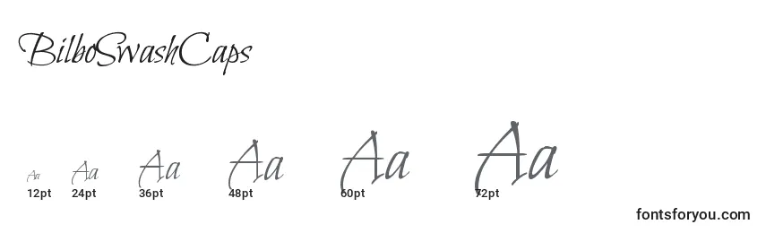 BilboSwashCaps Font Sizes