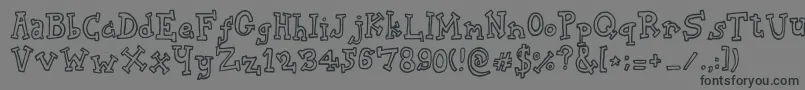 BiscuitTin Font – Black Fonts on Gray Background