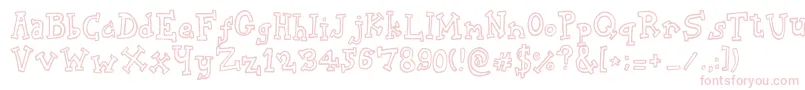 BiscuitTin Font – Pink Fonts on White Background