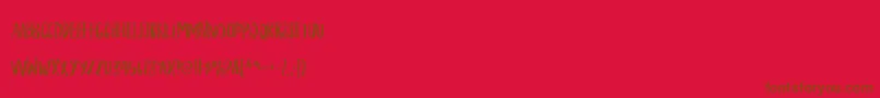 HouseplantDemo Font – Brown Fonts on Red Background