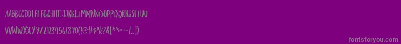 HouseplantDemo-Schriftart – Graue Schriften auf violettem Hintergrund