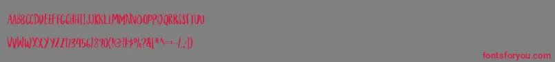 fuente HouseplantDemo – Fuentes Rojas Sobre Fondo Gris