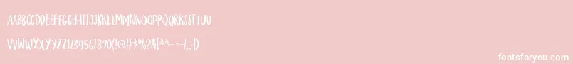 HouseplantDemo Font – White Fonts on Pink Background