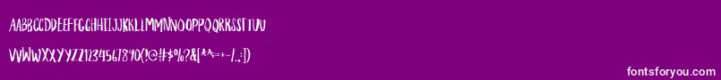 HouseplantDemo Font – White Fonts on Purple Background
