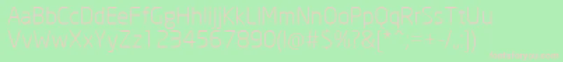 NeoSansCyrLight Font – Pink Fonts on Green Background