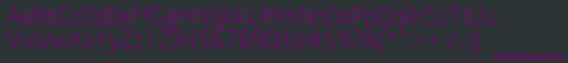 fuente NeoSansCyrLight – Fuentes Moradas Sobre Fondo Negro