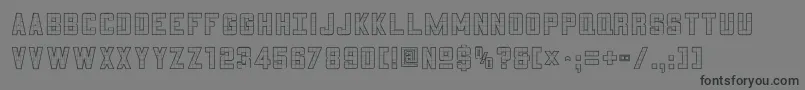 3x5outli Font – Black Fonts on Gray Background