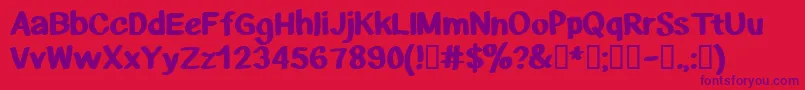 Cfriseofnations Font – Purple Fonts on Red Background