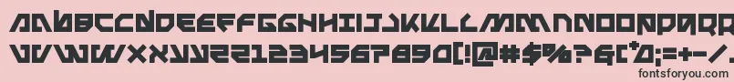 Metalstormbold Font – Black Fonts on Pink Background