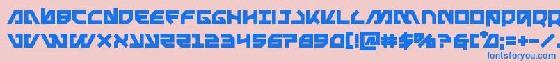 Metalstormbold Font – Blue Fonts on Pink Background