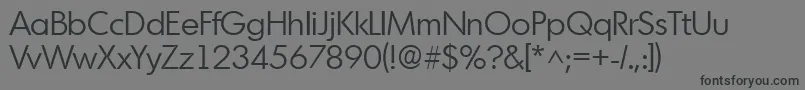 MontreallhRegular Font – Black Fonts on Gray Background