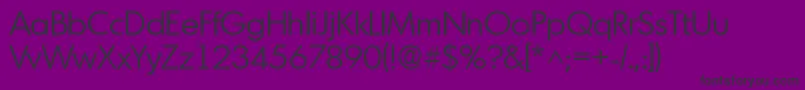 MontreallhRegular Font – Black Fonts on Purple Background