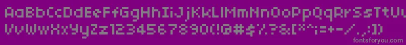 04b03 Font – Gray Fonts on Purple Background