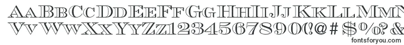 MauriceoutlineRegular-fontti – Kiinteän leveyden fontit