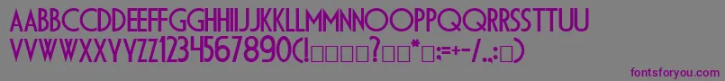 DsDiploma Font – Purple Fonts on Gray Background