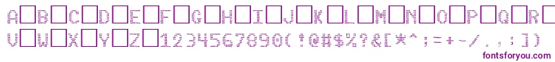 Шрифт Pinball – фиолетовые шрифты