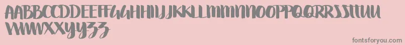 Swettiest Font – Gray Fonts on Pink Background