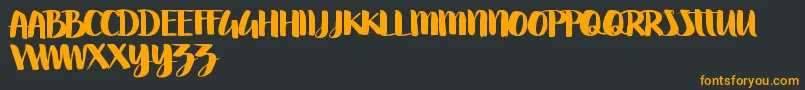 Swettiest Font – Orange Fonts on Black Background